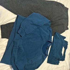 Beyond Yoga Teal Sweatshirt Set